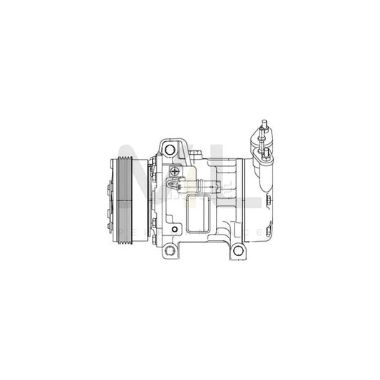 MAHLE ORIGINAL ACP 1255 000P Compressor, air conditioning for PEUGEOT 206 PAG 46, Refrigerant: R 134a | ML Performance Car Parts