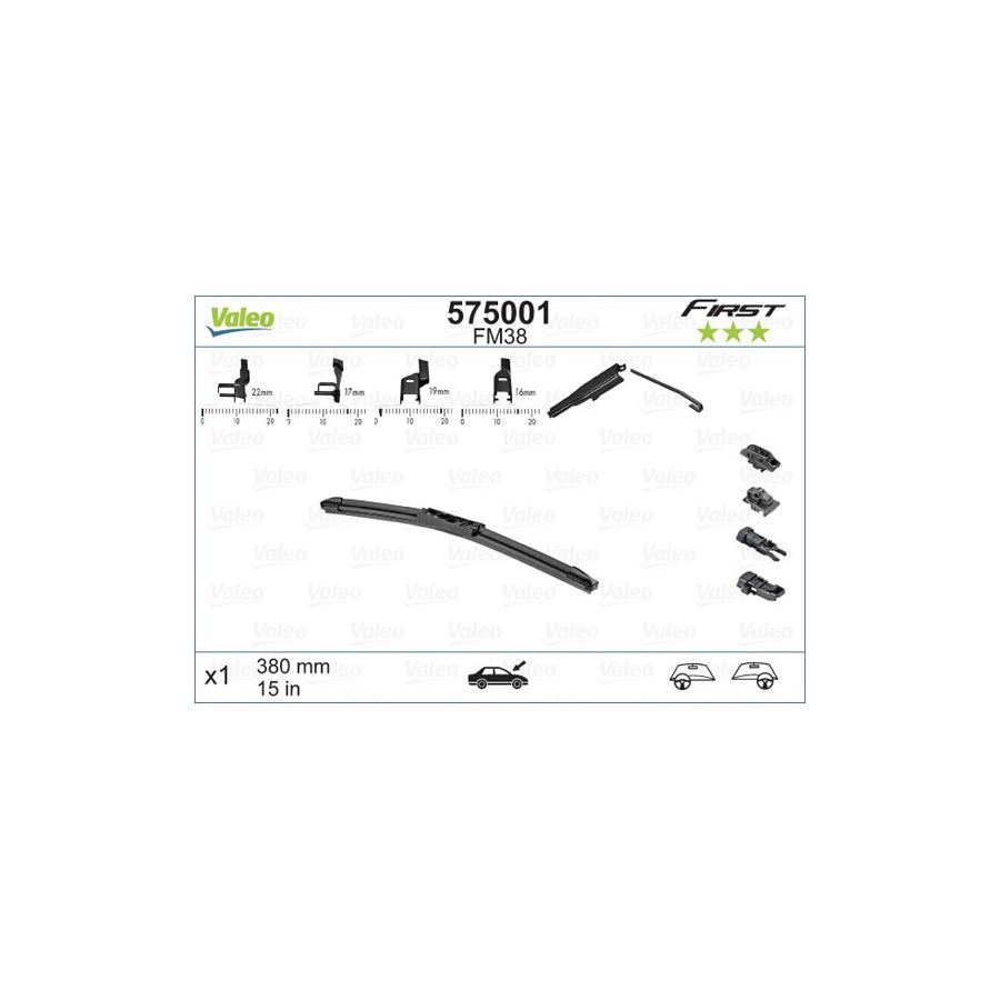 Valeo First Multiconnection 575001 Wiper Blade | ML Performance US Car Parts