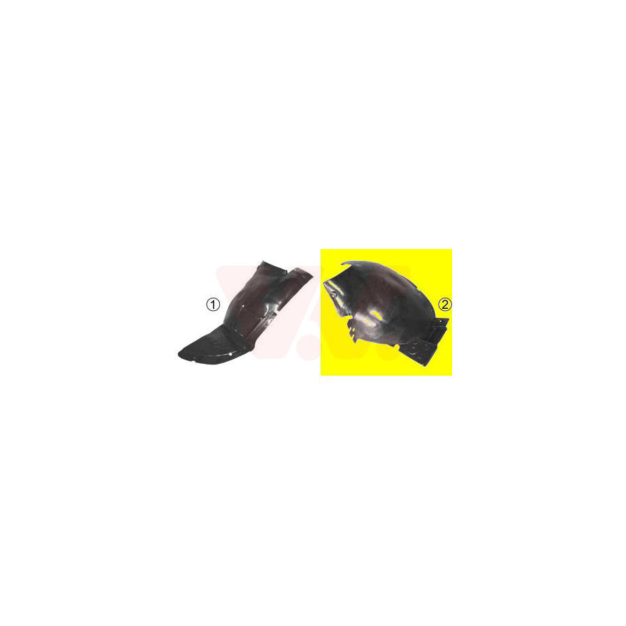 Van Wezel 4028439 Panelling, Mudguard for PEUGEOT 206