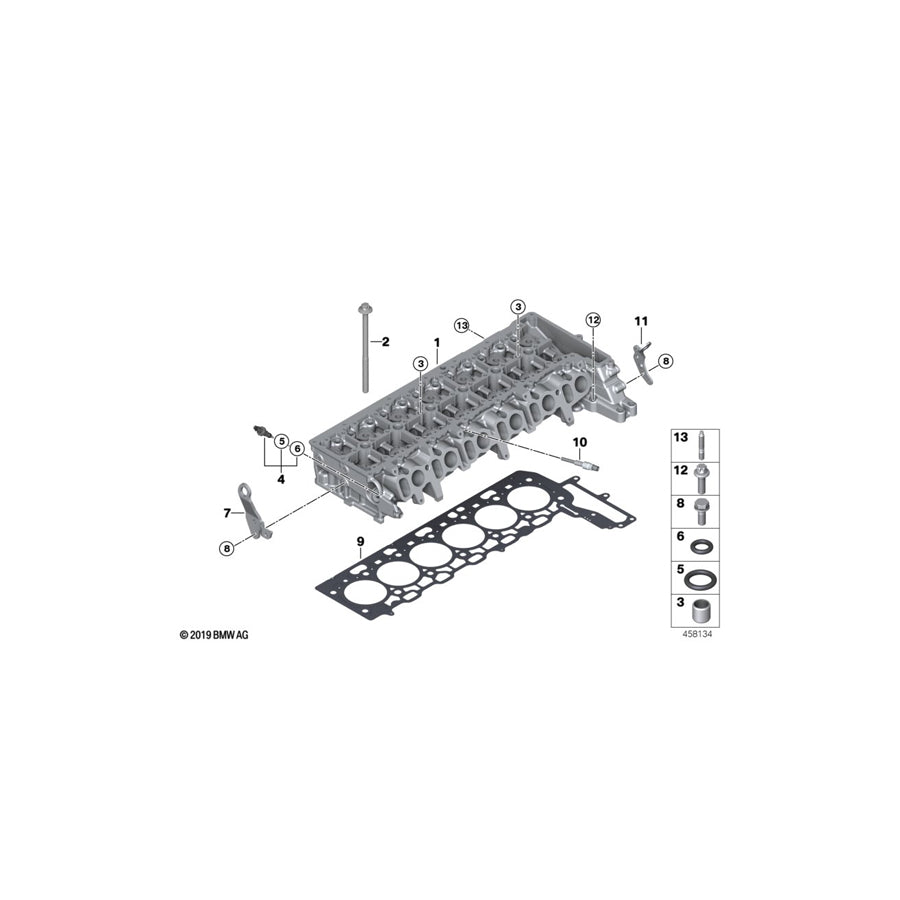 Genuine BMW 11128571137 G02 G15 G12 Cylinder Head (Inc. 640dX, 740dX & 840dX) | ML Performance US Car Parts
