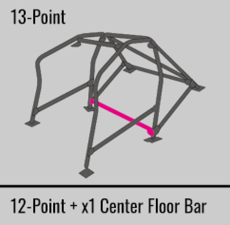Cusco Steel Roll Cage 13 Point 2 Passenger Escape Dash 2015 Subaru WRX / STI