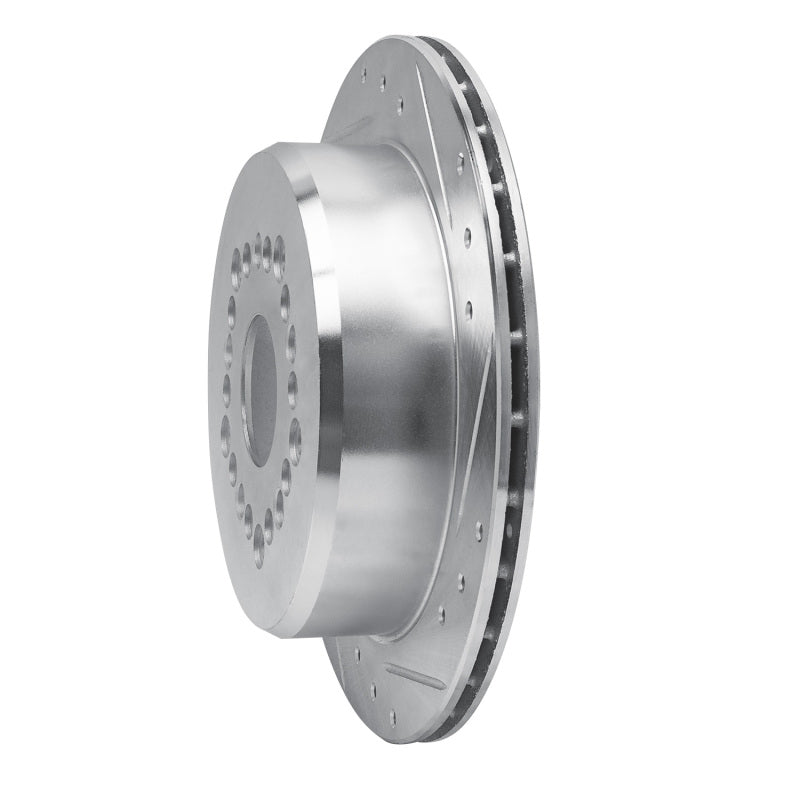 R1 Concepts R1 92-98 Lexus SC300 Rear Right Drilled & Slotted Silver Brake Rotor
