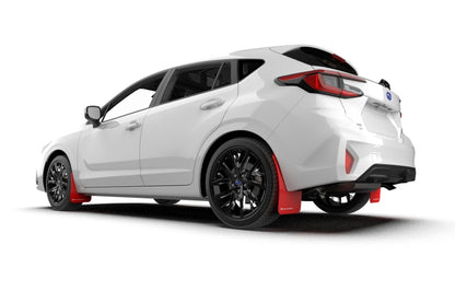 Rally Armor 24-26 Subaru Impreza Red UR Mud Flap w/ White Logo