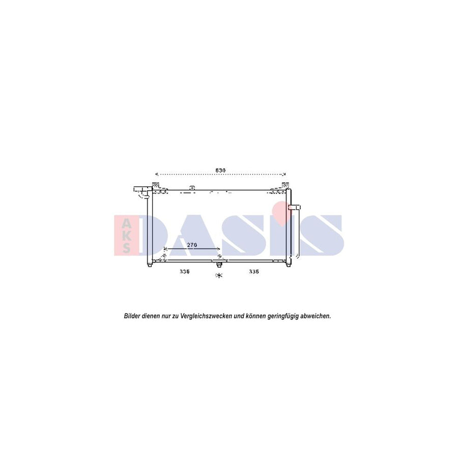 AKS Dasis 512072N Air Conditioning Condenser for Ssangyong Korando