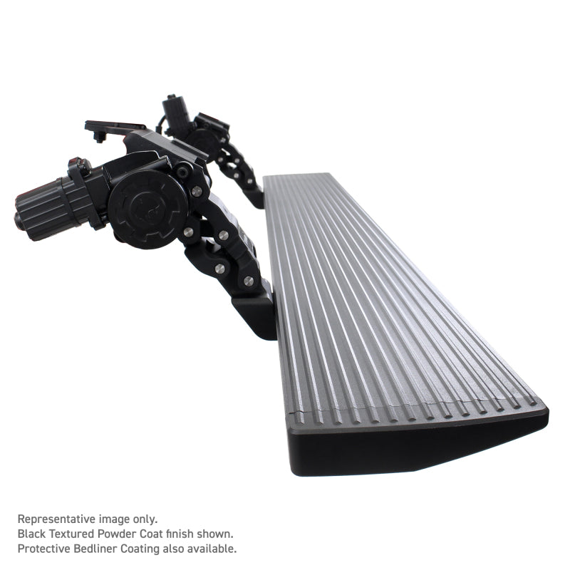 Go Rhino RealTruck 16-23 Toyota Tacoma CrewMax Cab 4dr VoltStep Electric Running Board Kit - Bedliner Coatng