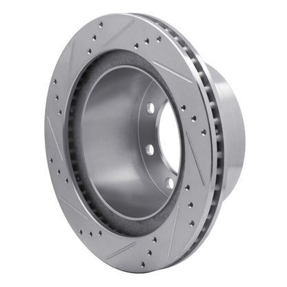R1 Concepts R1 03-08 Dodge Ram 4000 (Mexico) Rear Right Drilled & Slotted Silver Brake Rotor