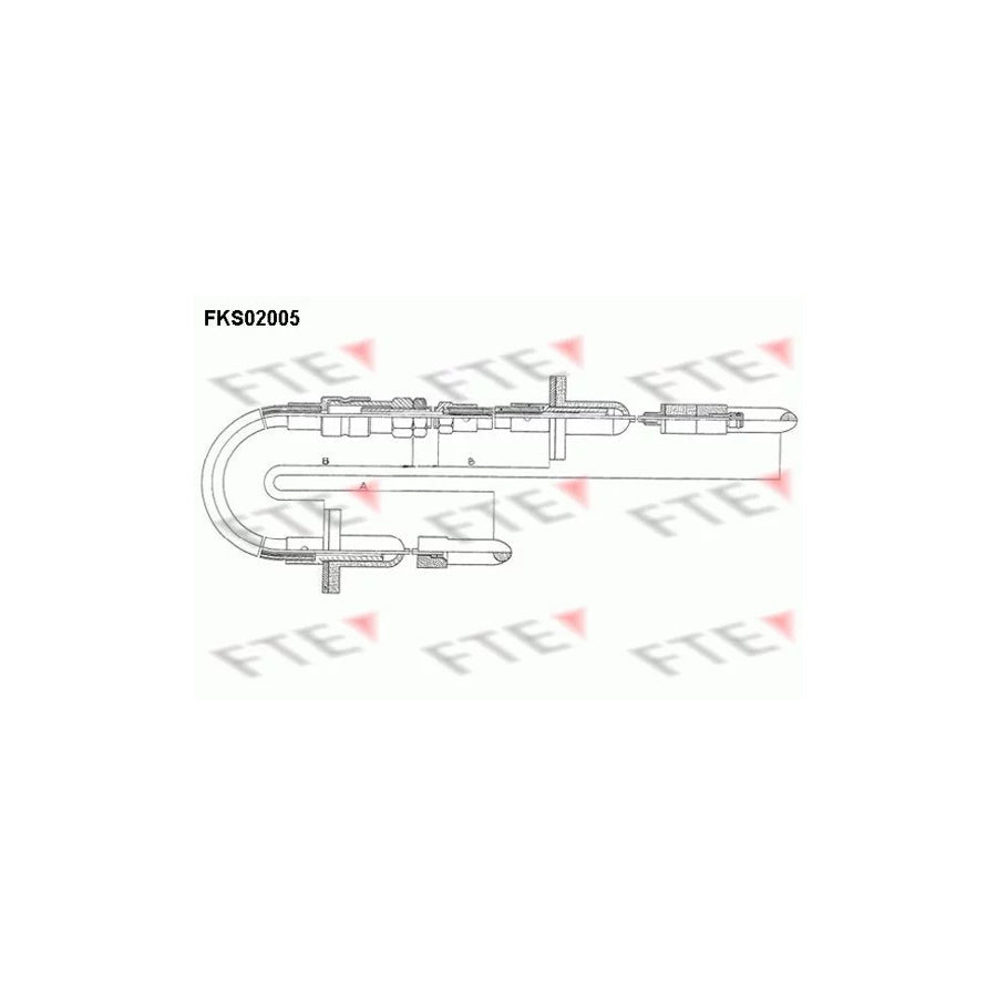 FTE Fks02005 Clutch Cable for Audi 80