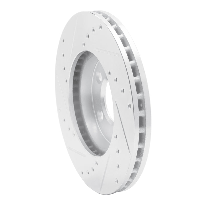 R1 Concepts R1 91-00 Ford Windstar Front Right Drilled & Slotted Silver Brake Rotor