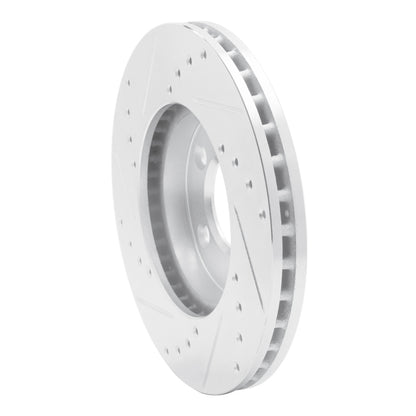 R1 Concepts R1 91-00 Ford Windstar Front Right Drilled & Slotted Silver Brake Rotor
