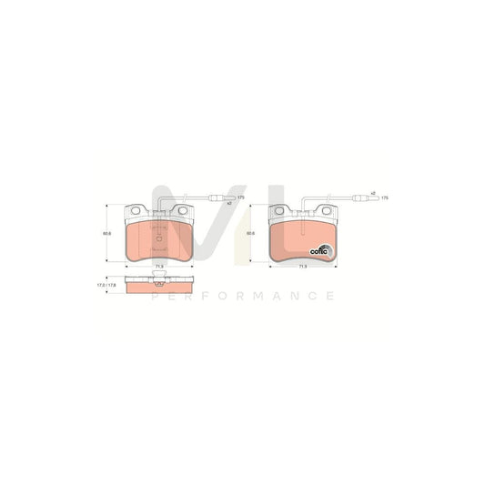 TRW Cotec Gdb906 Brake Pad Set Incl. Wear Warning Contact | ML Performance Car Parts