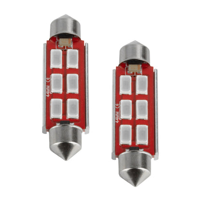 ORACLE Lighting Oracle 44MM 6 LED 3-Chip Festoon Bulbs (Pair) - Red