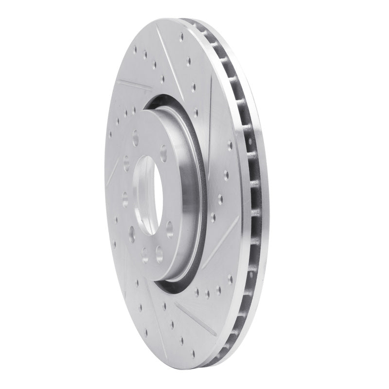 R1 Concepts R1 99-10 Chevrolet ASTRA (Mexico) Front Right Drilled & Slotted Silver Brake Rotor
