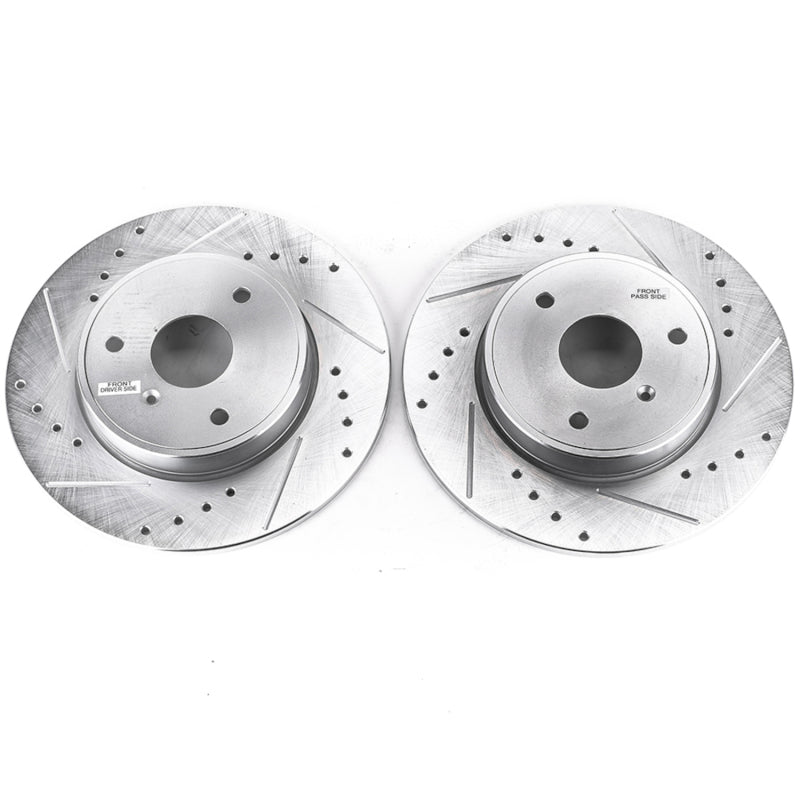 PowerStop Power Stop 08-16 Smart Fortwo Front Evolution Drilled & Slotted Rotors - Pair