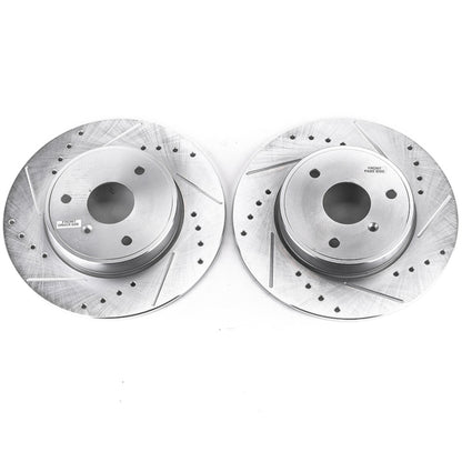 PowerStop Power Stop 08-16 Smart Fortwo Front Evolution Drilled & Slotted Rotors - Pair