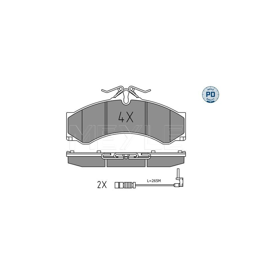 Meyle 025 290 7620/Pd Brake Pad Set