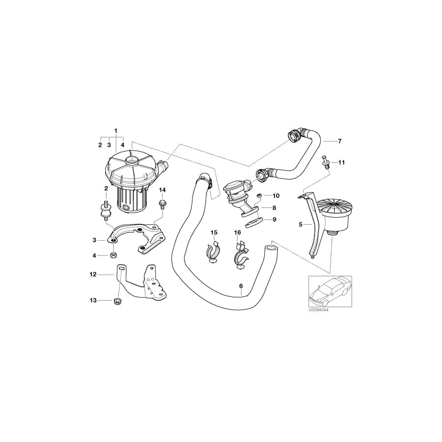 Genuine BMW 11727506212 E46 Holder (Inc. 316ti, 316i & 318Ci) | ML Performance UK Car Parts
