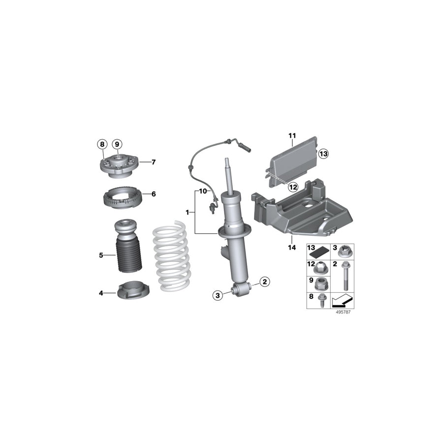 Genuine BMW 37146869868 F25 F26 Foam Part Vdc (Inc. X4 35dX, X4 M40iX & X3 18i) | ML Performance US Car Parts