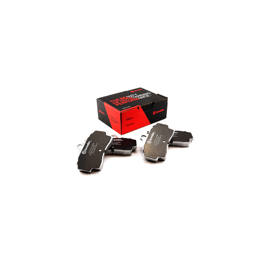Brembo 07.B315.14 Porsche Rear HP2 High Performance Brake Pad Set (Inc. 911, Boxster, Cayman) | ML Performance US Car Parts