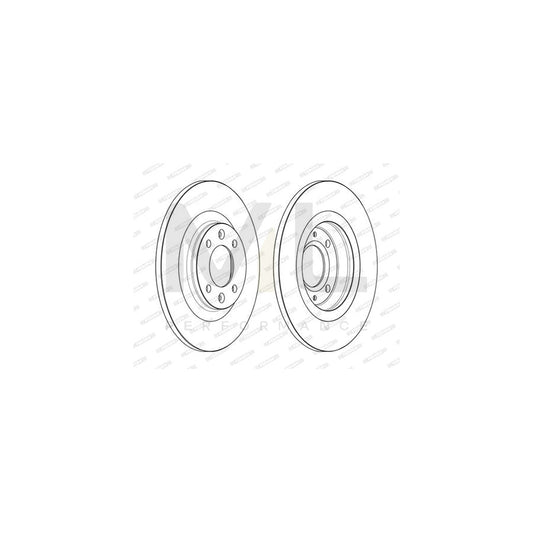 FERODO DDF2511C Brake Disc Solid, Coated, without accessories | ML Performance Car Parts