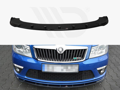 Maxton Design SK-OC-2F-RS-FD1T Front Splitter Skoda Octavia MK2 Vrs Facelift (2008-2013) | ML Performance US Car Parts