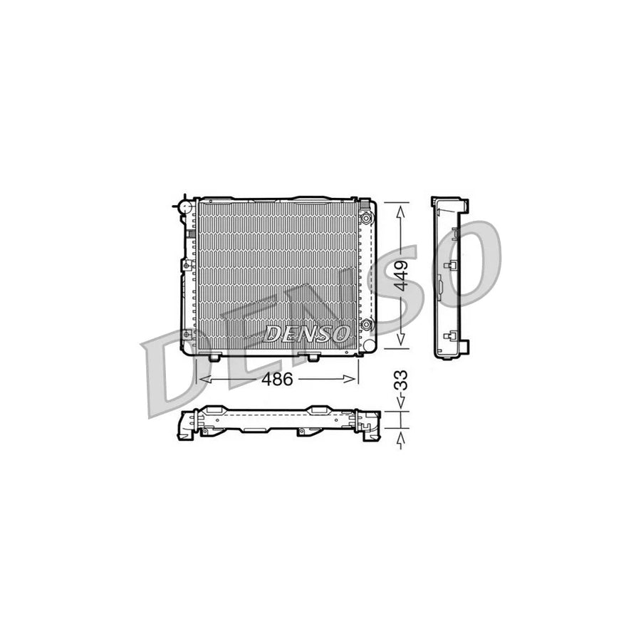 DENSO DRM17067 Engine Radiator Suitable for Mercedes-Benz 190 (W201)