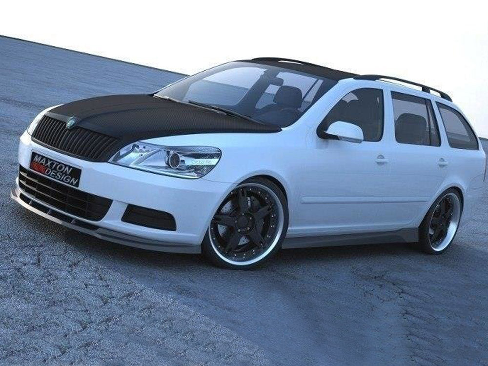 Maxton Design SK-OC-2F-FD1T Front Splitter Skodia Octavia | ML Performance US Car Parts