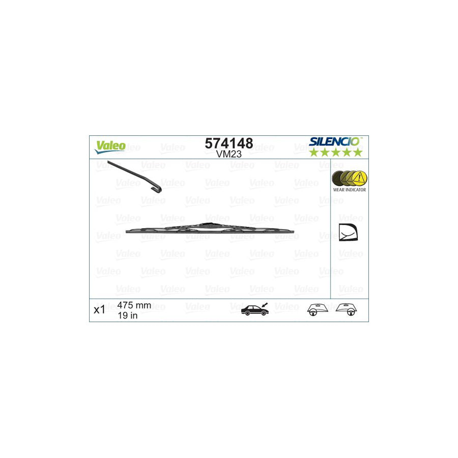 Valeo Silencio 574148 Wiper Blade | ML Performance US Car Parts