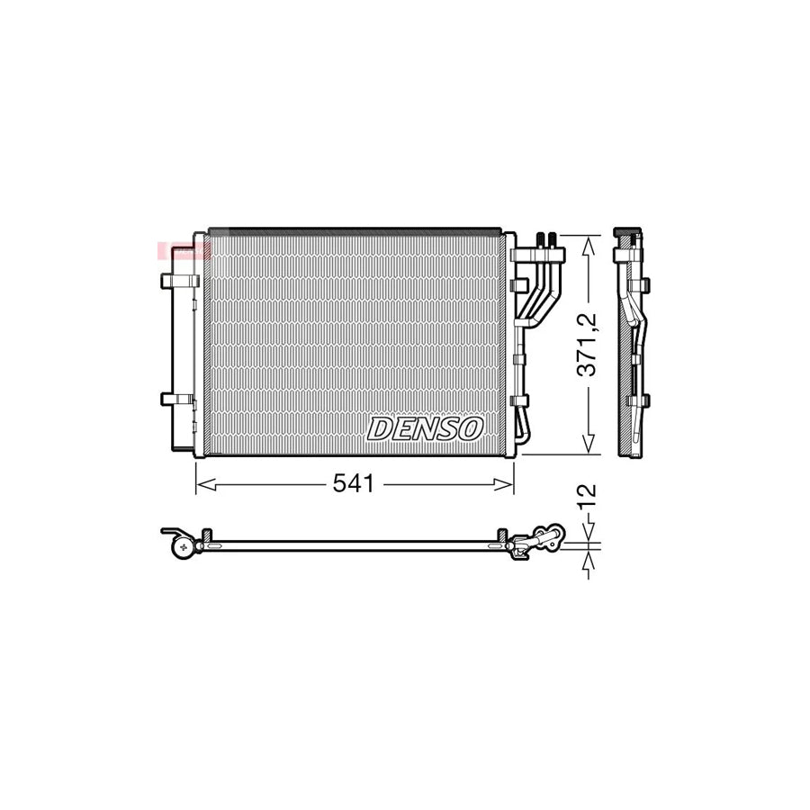 DENSO DCN43010 Air Conditioning Condenser