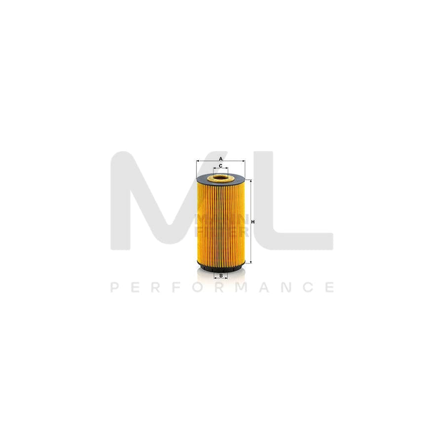 MANN-FILTER HU 8010 z Oil Filter with seal, Filter Insert