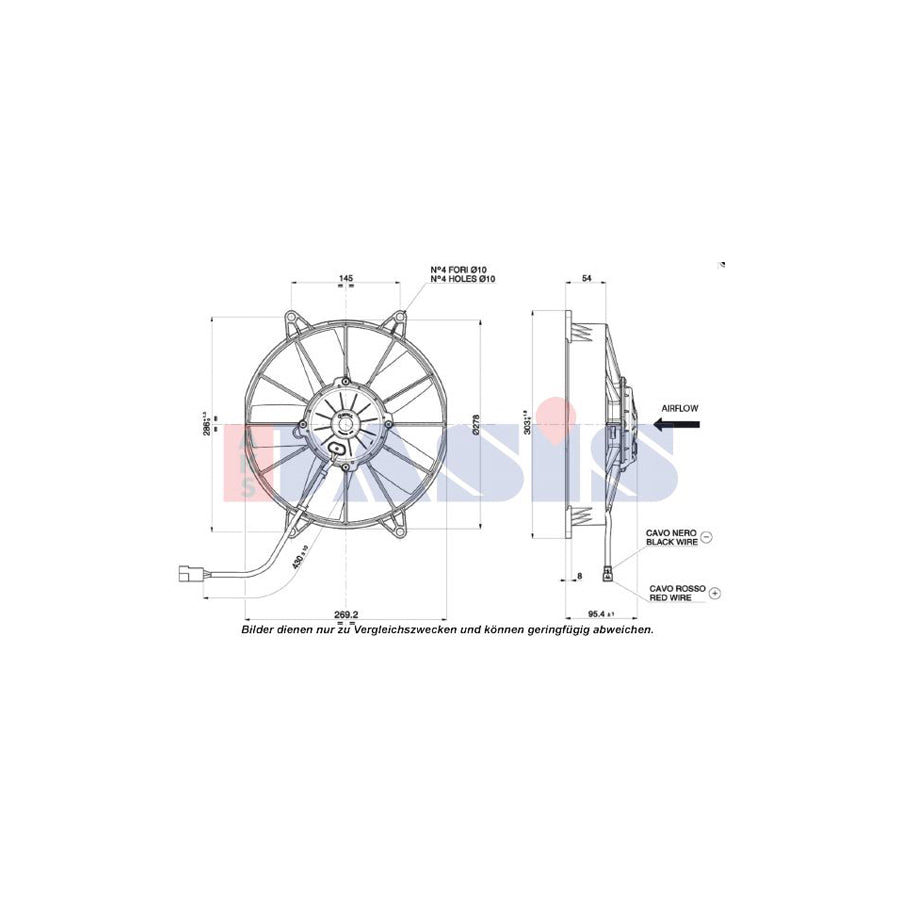 AKS Dasis 870067N Fan, A / C Condenser