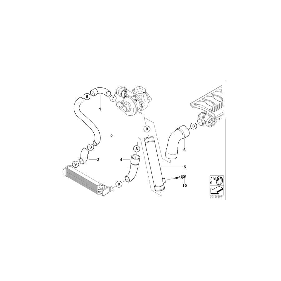 Genuine BMW 11617799388 E38 Pressure Hose Assy (Inc. 730d) | ML Performance UK Car Parts