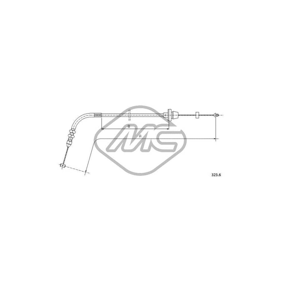 Metalcaucho 81533 Throttle Cable