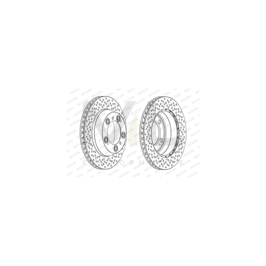 FERODO PREMIER DDF2012C Brake Disc Vented, Coated, with bolts/screws | ML Performance Car Parts