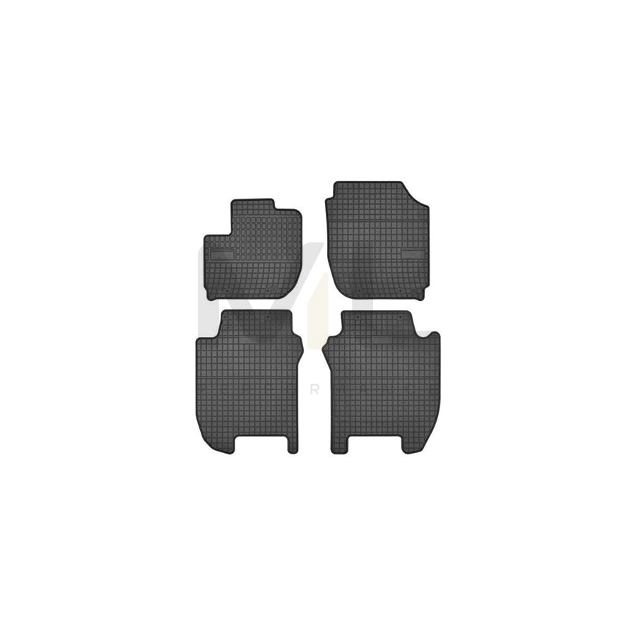 FROGUM Tailored 546764 Floor mat set for HONDA JAZZ Elastomer, Front and Rear, Quantity: 4, Black, (LHD)