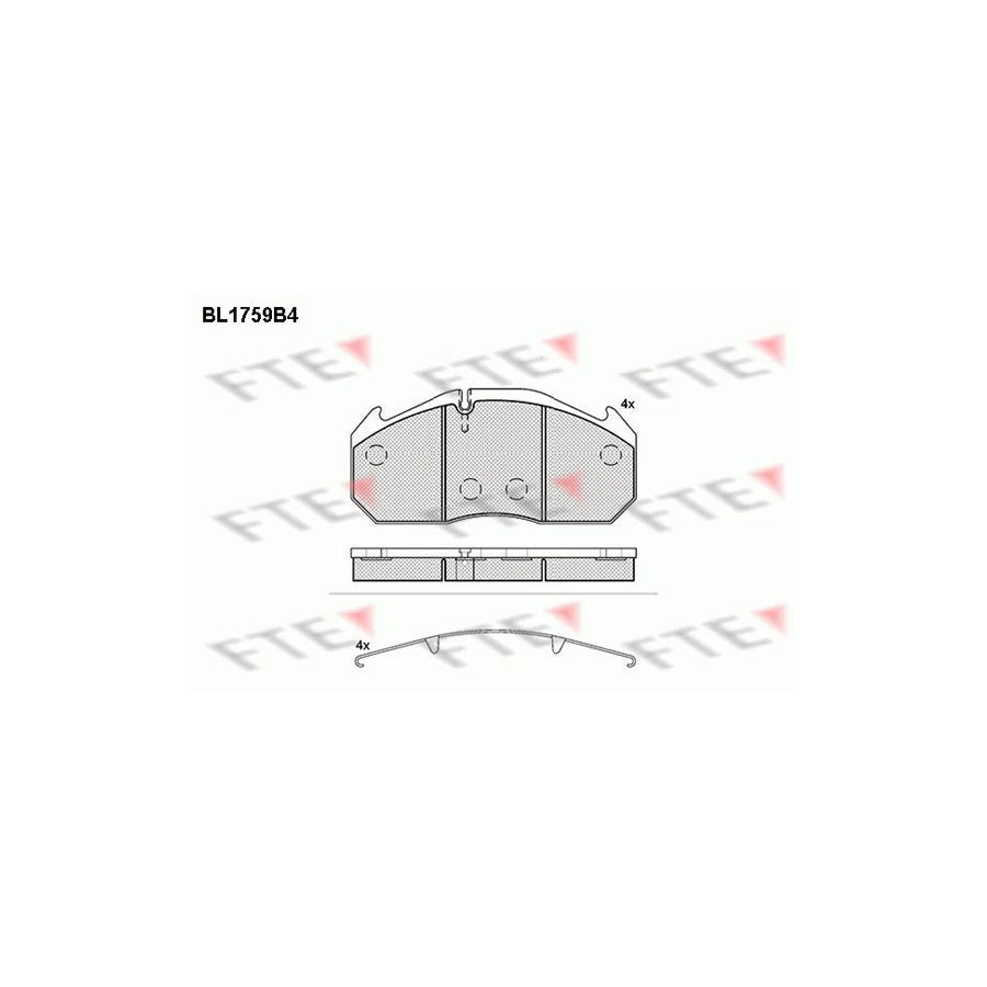FTE Bl1759B4 Brake Pad Set