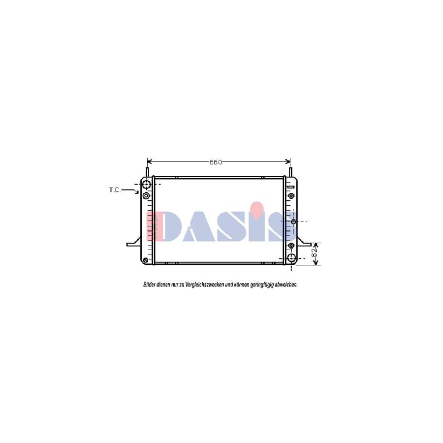 AKS Dasis 090460N Engine Radiator for Ford Scorpio Mk1 Hatchback (Gae, Gge)