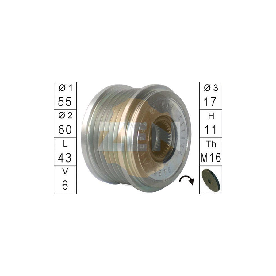 Era ZN5575 Alternator Freewheel Clutch