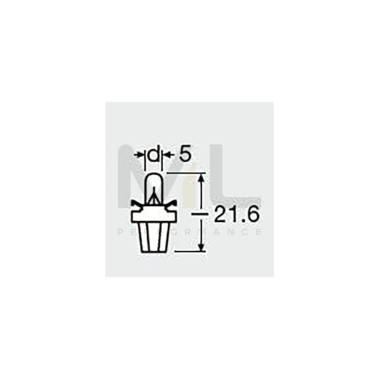 OSRAM ORIGINAL 2752MF Dashboard bulb 12V 1,5W, Socket Bulb, B8,5d