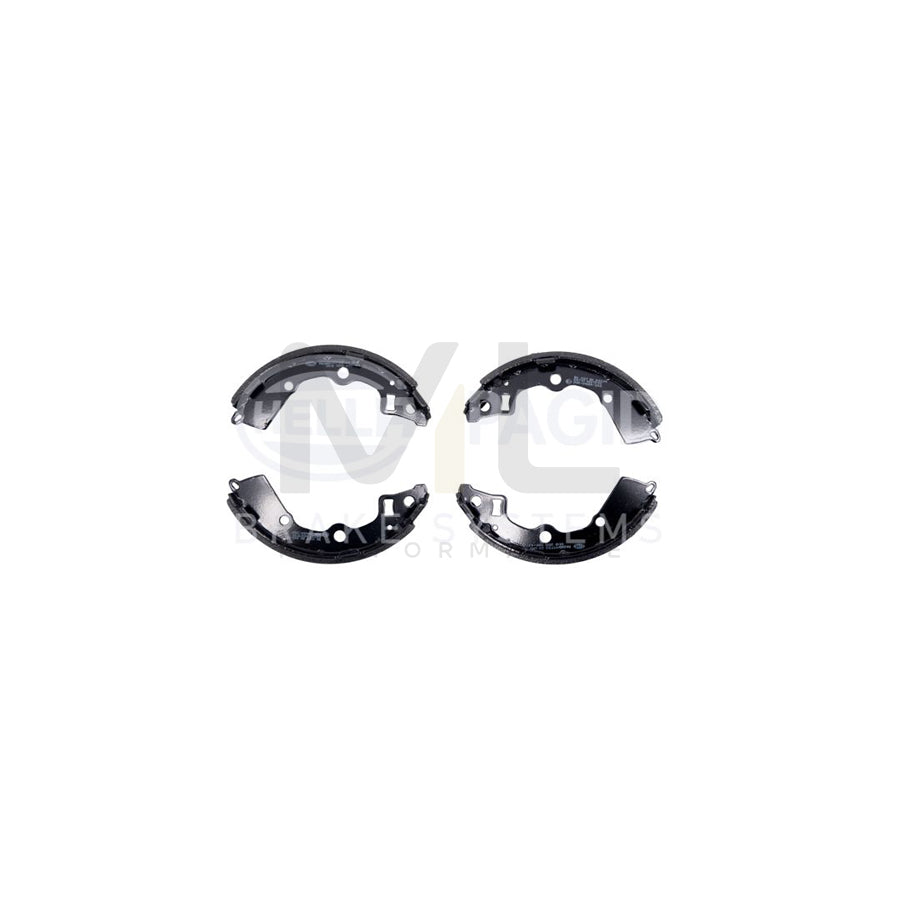 HELLA 8DB 355 000-411 Brake Shoe Set for KIA Picanto I (SA) without handbrake lever