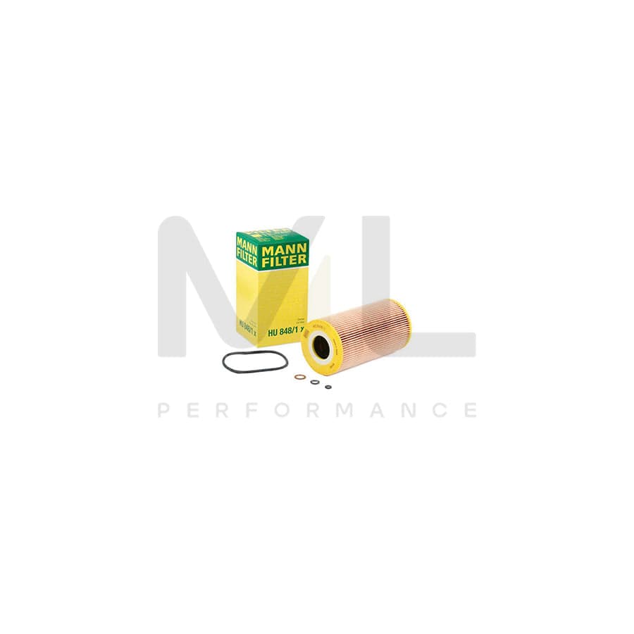 MANN-FILTER HU 848/1 x Oil Filter with seal, Filter Insert