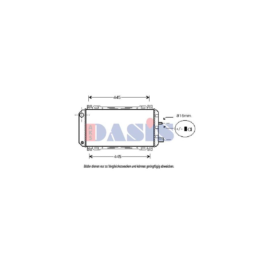 AKS Dasis 090490N Engine Radiator for Ford Fiesta
