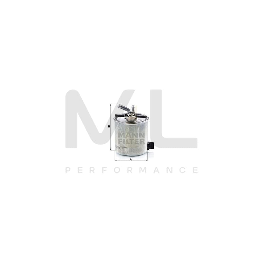 MANN-FILTER WK 9043 Fuel filter In-Line Filter