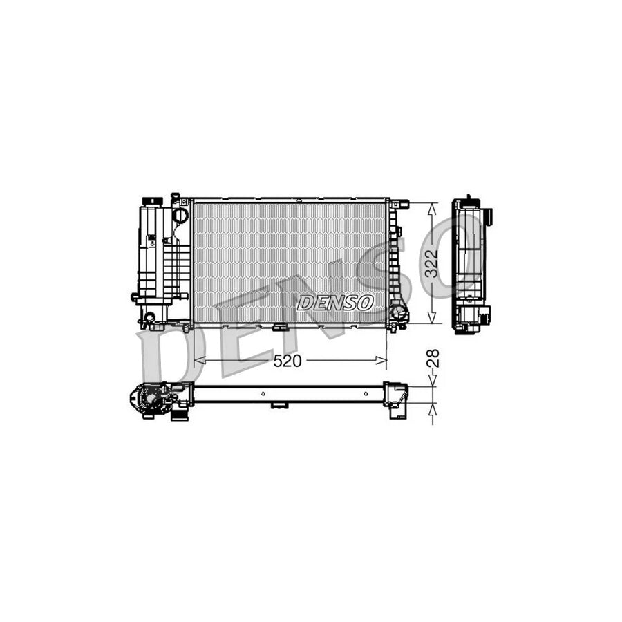 DENSO DRM05045 Engine Radiator