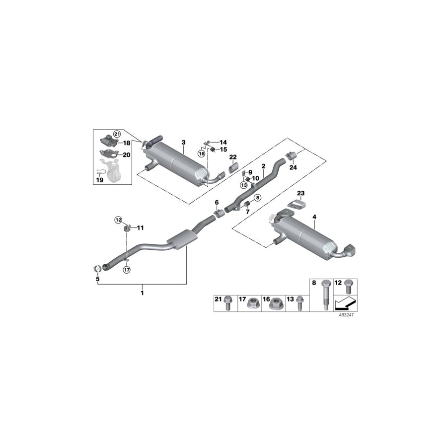 Genuine BMW 18308635587 G12 G30 Swing Support (Inc. 840iX, 740eX & X3 20i) | ML Performance US Car Parts