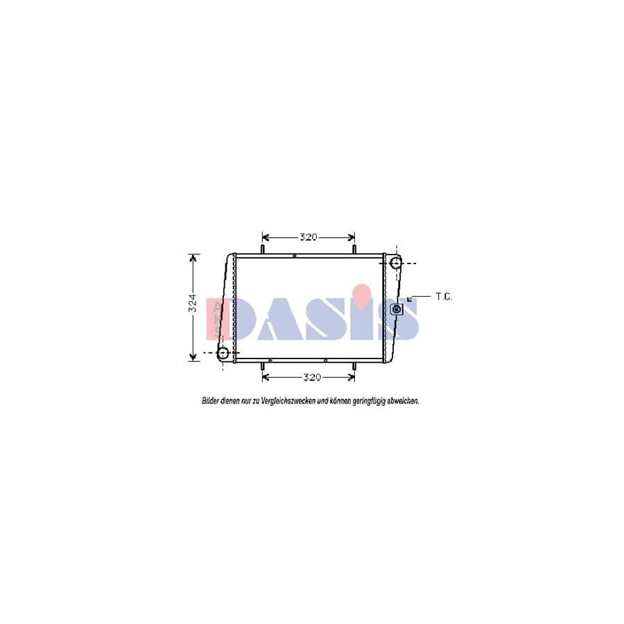 AKS Dasis 020040N Engine Radiator