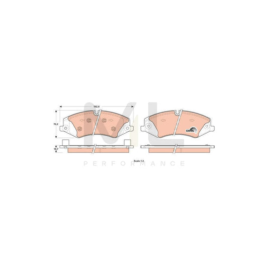 TRW Cotec Gdb1898 Brake Pad Set Prepared For Wear Indicator, With Brake Caliper Screws, With Accessories | ML Performance Car Parts