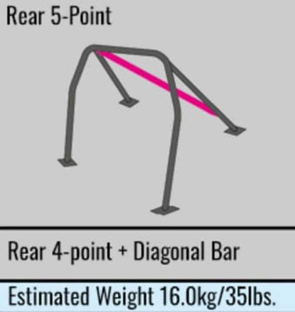 Cusco Roll Cage Safety21 Steel 5 Pt 2 Pass LHD Subaru BRZ / Scion FR-S / Toyota 86 (S/O / No Cancel)