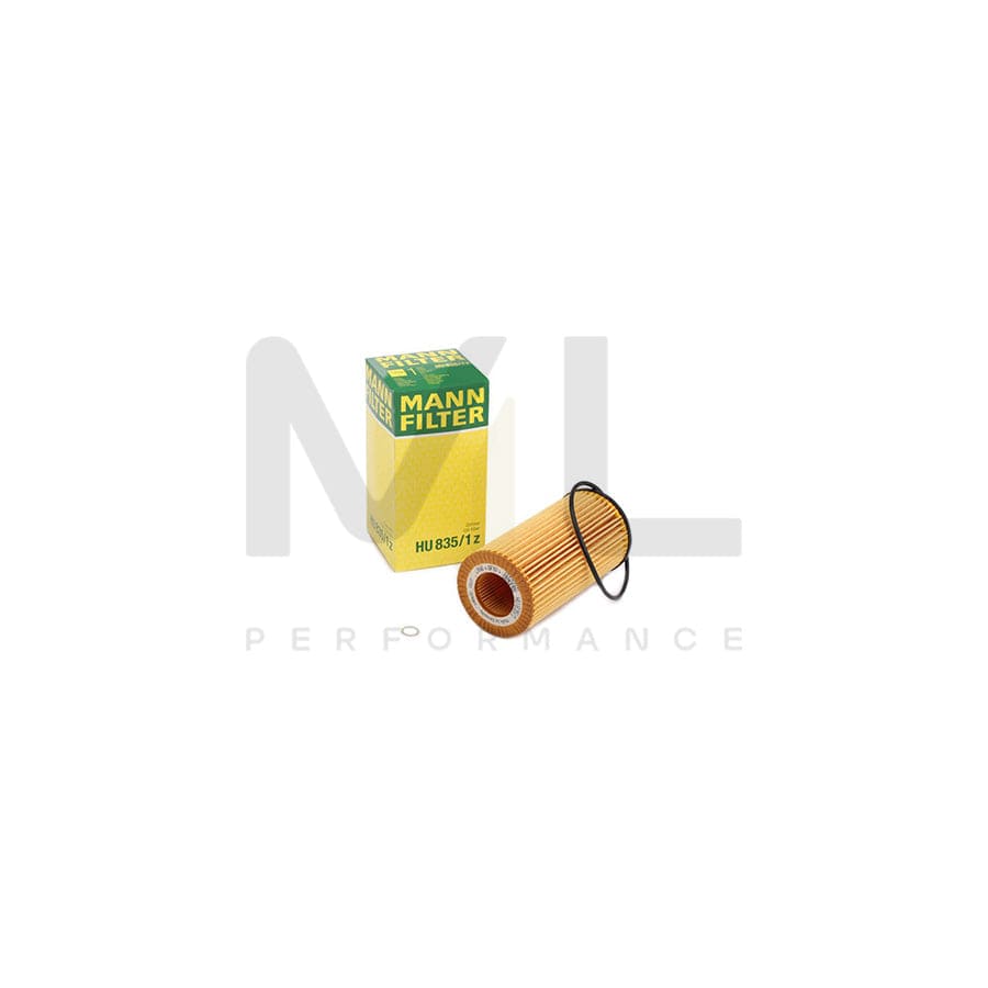 MANN-FILTER HU 835/1 z Oil Filter with seal, Filter Insert