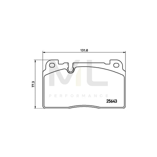 Hella 8DB 355 020-241 Brake Pad Set For Audi Q5 (8Rb) Prepared For Wear Indicator