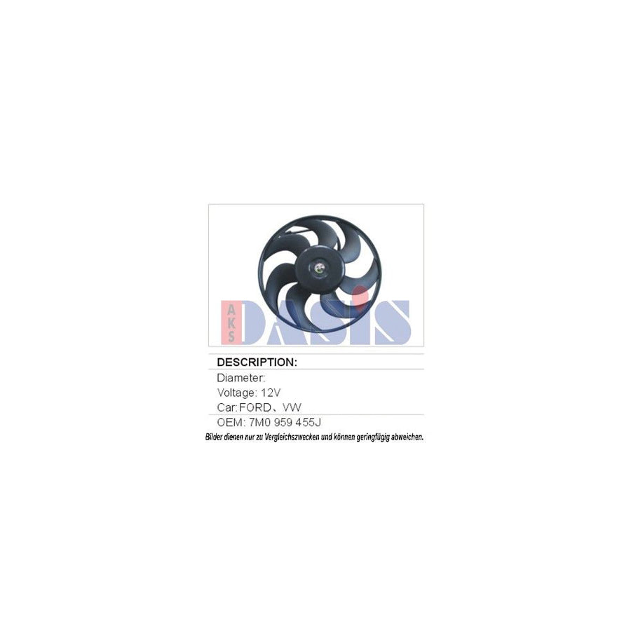 AKS Dasis 048710N Fan, Radiator